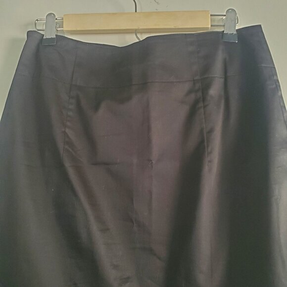 Tatum Women's A-Line Skirt 38 Black Pleated Preppy Classic Academia Modest - Picture 7 of 11